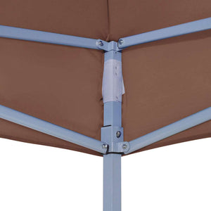 vidaXL Party Tent Roof 2x2 m Brown 270 g/m²