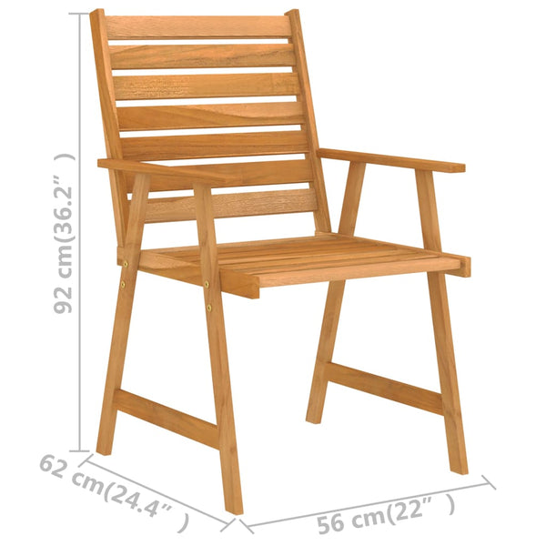 vidaXL 3-Piece Garden Dining Set Solid Acacia Wood