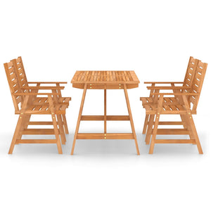vidaXL 5-piece Garden Dining Set Solid Acacia Wood