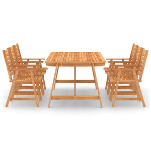 vidaXL 7-Piece Garden Dining Set Solid Acacia Wood