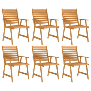 vidaXL 7-Piece Garden Dining Set Solid Acacia Wood