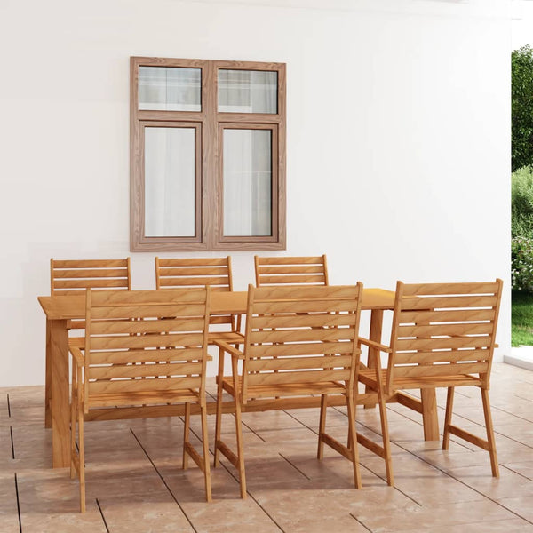 vidaXL 7-Piece Garden Dining Set Solid Acacia Wood