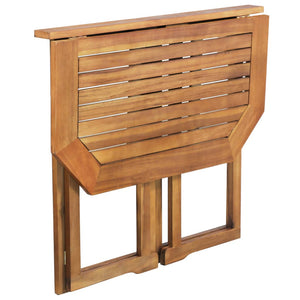 vidaXL 4-Piece Solid Acacia Wood Bistro Set