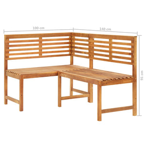 vidaXL 4-Piece Solid Acacia Wood Bistro Set