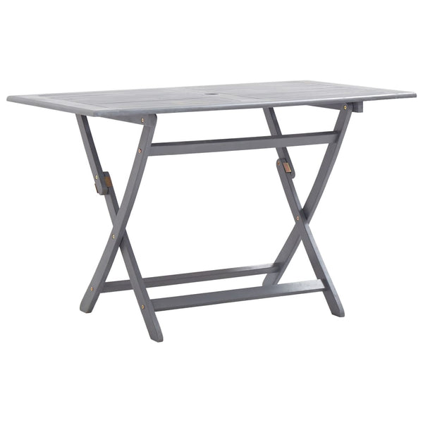 vidaXL 5-Piece Outdoor Dining Set Solid Acacia Wood Grey