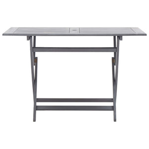 vidaXL 5-Piece Outdoor Dining Set Solid Acacia Wood Grey