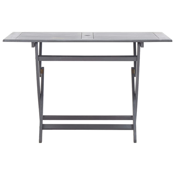 vidaXL 5-Piece Outdoor Dining Set Solid Acacia Wood Grey