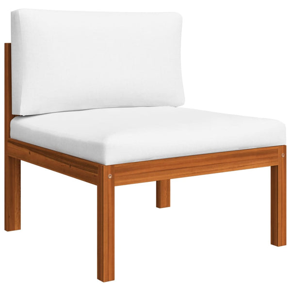 vidaXL 4-Seater Garden Sofa with Cushions Acacia Wood & Rope
