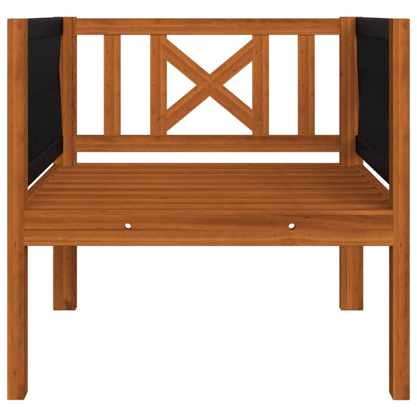 vidaXL 7-Piece Garden Lounge Set with Cushions Cream Acacia Wood & Rope