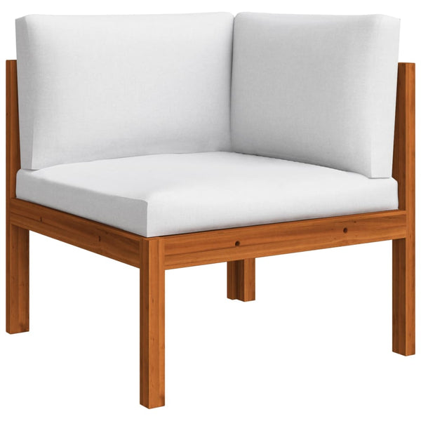 vidaXL 6-Piece Garden Lounge Set with Cushions Cream 63 x 63 cm