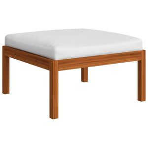 vidaXL 4-Piece Garden Lounge Set with Cushions Cream 63 x 63 cm
