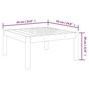 vidaXL 8-piece Garden Lounge Set with Cushions Cream 63 x 63 cm