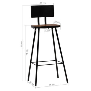 vidaXL 5-Piece Bar Set White