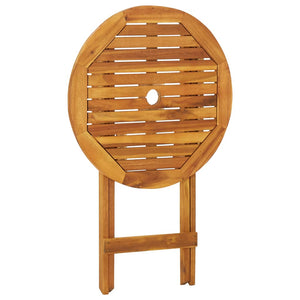 vidaXL 3-Piece Outdoor Dining Set Foldable Solid Acacia Wood