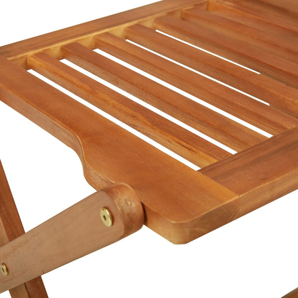 vidaXL 3-Piece Outdoor Dining Set Foldable Solid Acacia Wood