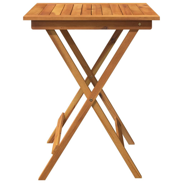 vidaXL 3-Piece Folding Outdoor Dining Set Solid Acacia Wood