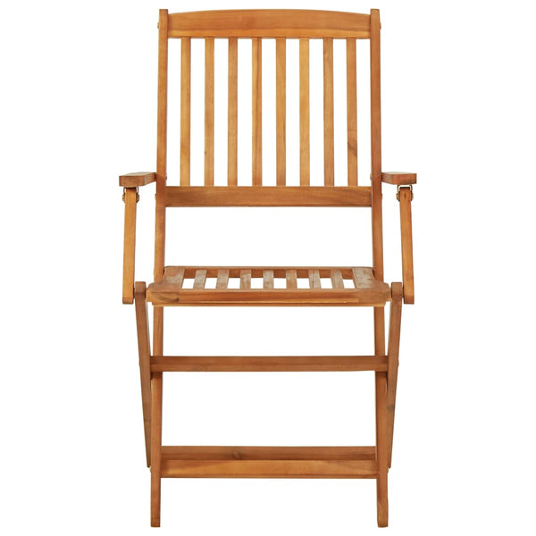 vidaXL 3-Piece Folding Outdoor Dining Set Solid Acacia Wood