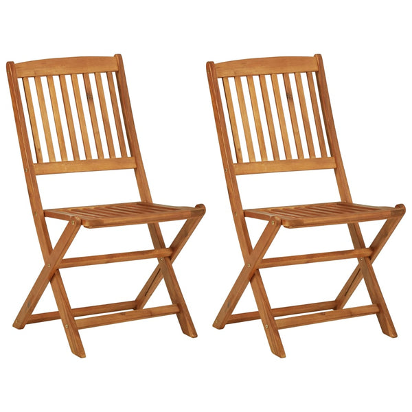 vidaXL 3-Piece Folding Garden Dining Set Solid Acacia Wood