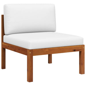 vidaXL 3-Piece Garden Lounge Set with Cushions Acacia Wood & Rope