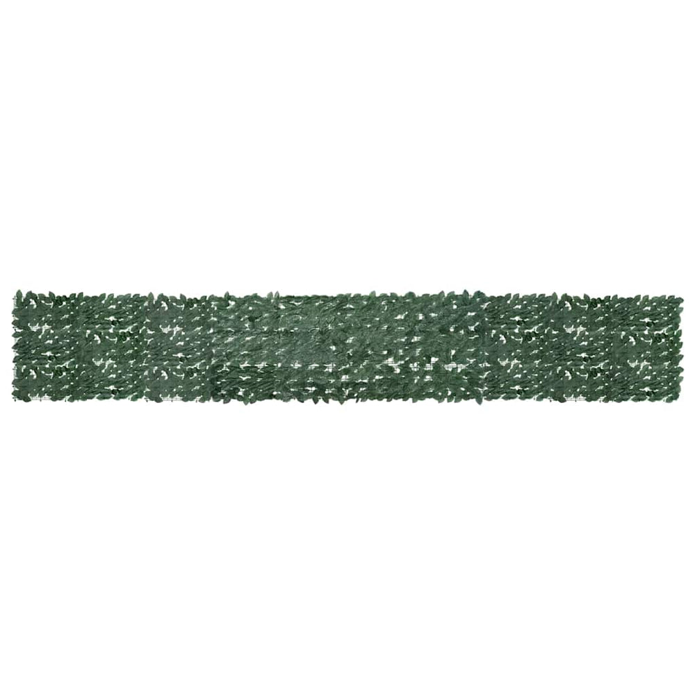 vidaXL Balcony Privacy Screen with Dark Green Leaves 500x75 cm
