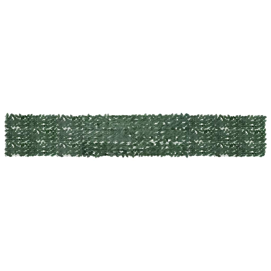 vidaXL Balcony Privacy Screen with Dark Green Leaves 500x75 cm