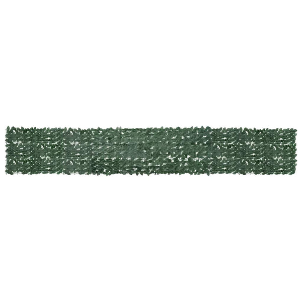 vidaXL Balcony Privacy Screen with Dark Green Leaves 500x75 cm