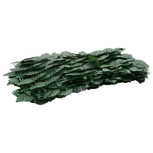 vidaXL Balcony Privacy Screen with Dark Green Leaves 500x75 cm