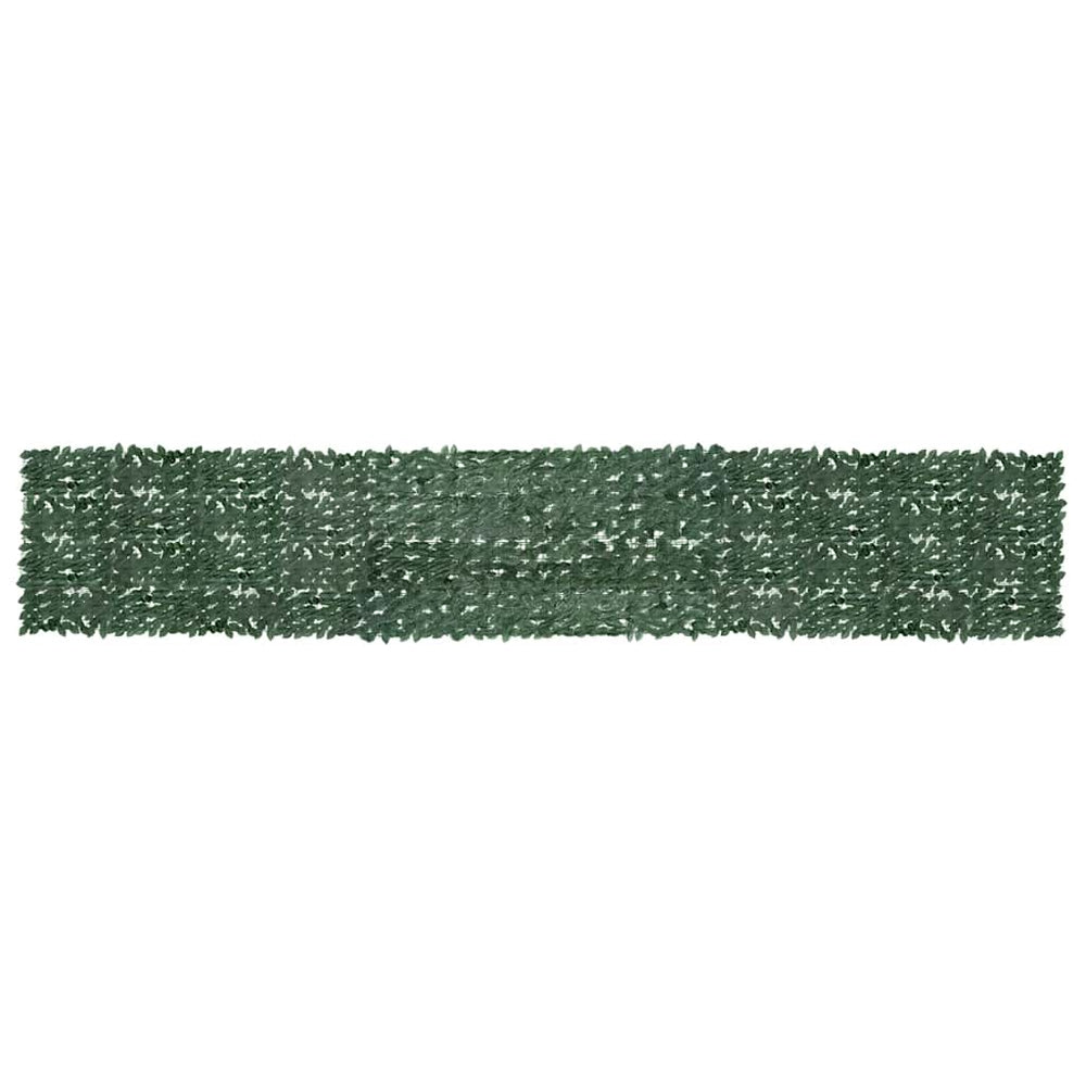 vidaXL Balcony Privacy Screen with Dark Green Leaves 600x100 cm