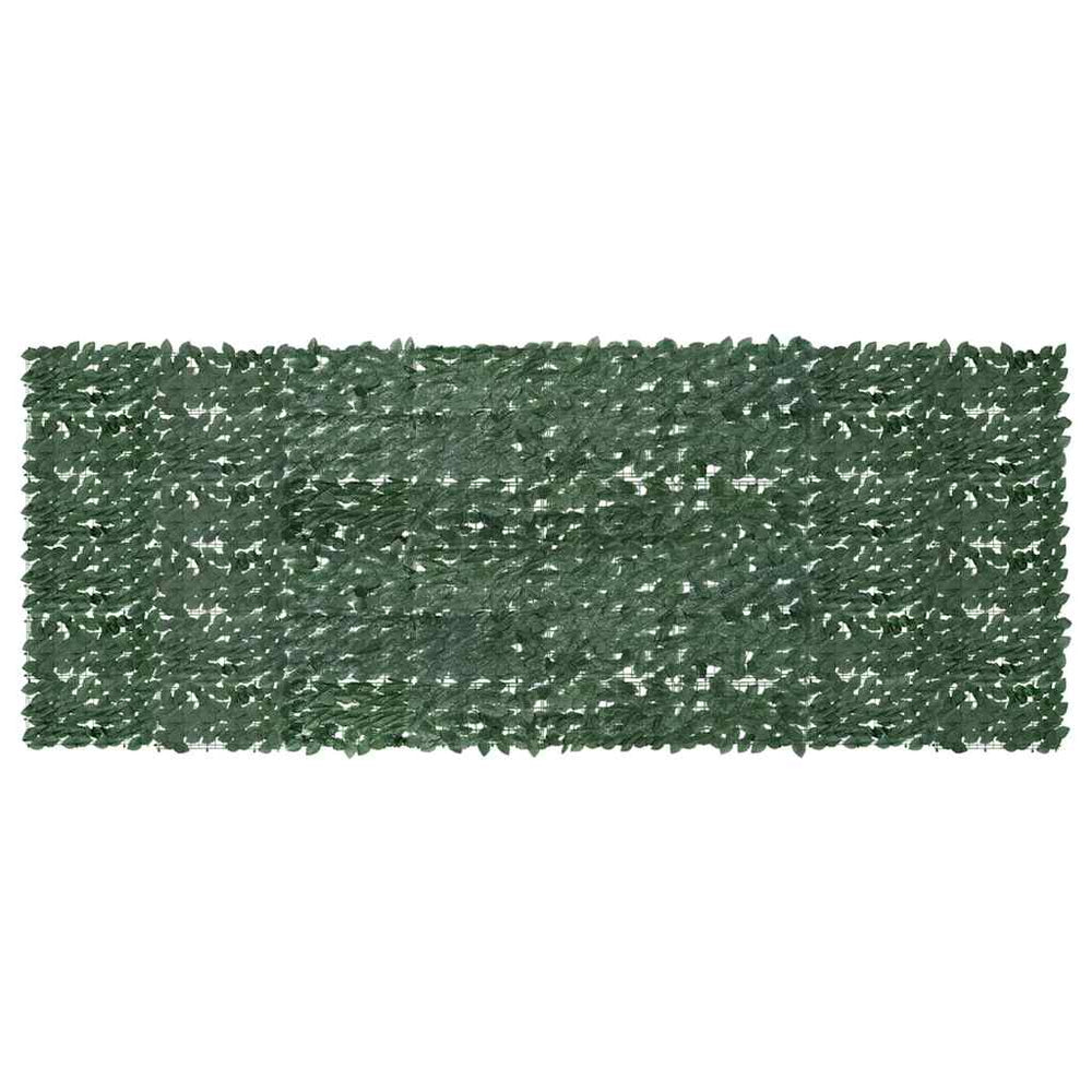 vidaXL Balcony Screen with Dark Green Leaves 400x150 cm