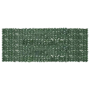 vidaXL Balcony Screen with Dark Green Leaves 400x150 cm