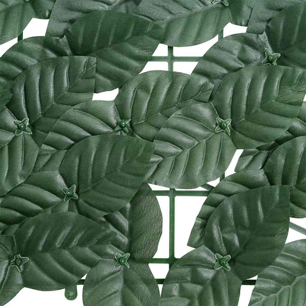 vidaXL Balcony Screen with Dark Green Leaves 400x150 cm