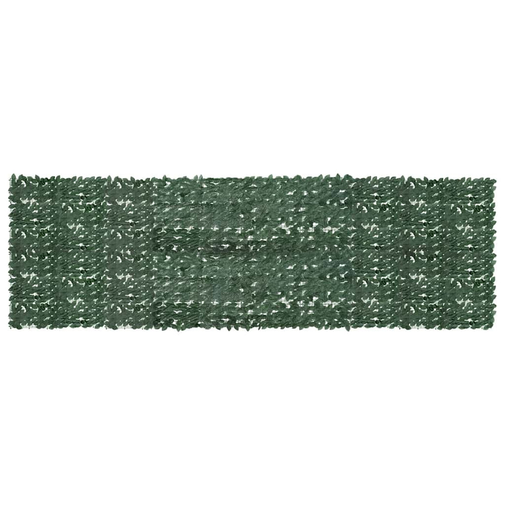 vidaXL Balcony Privacy Screen with Dark Green Leaves 500x150 cm