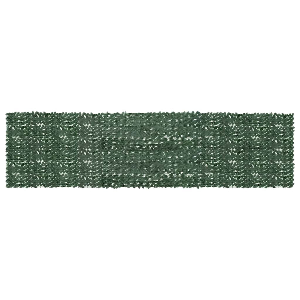 vidaXL Balcony Privacy Screen with Dark Green Leaves 600x150 cm