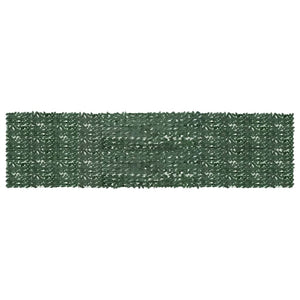 vidaXL Balcony Privacy Screen with Dark Green Leaves 600x150 cm