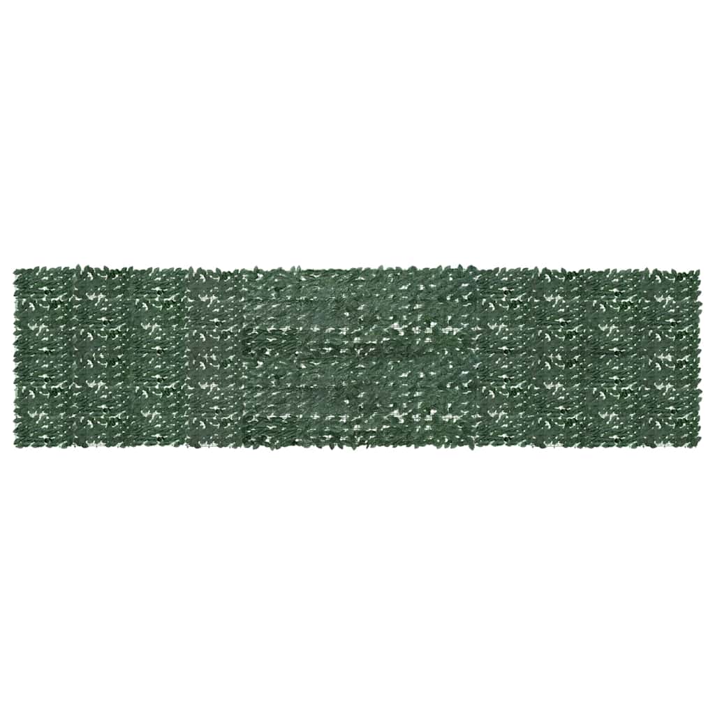 vidaXL Balcony Privacy Screen with Dark Green Leaves 600x150 cm