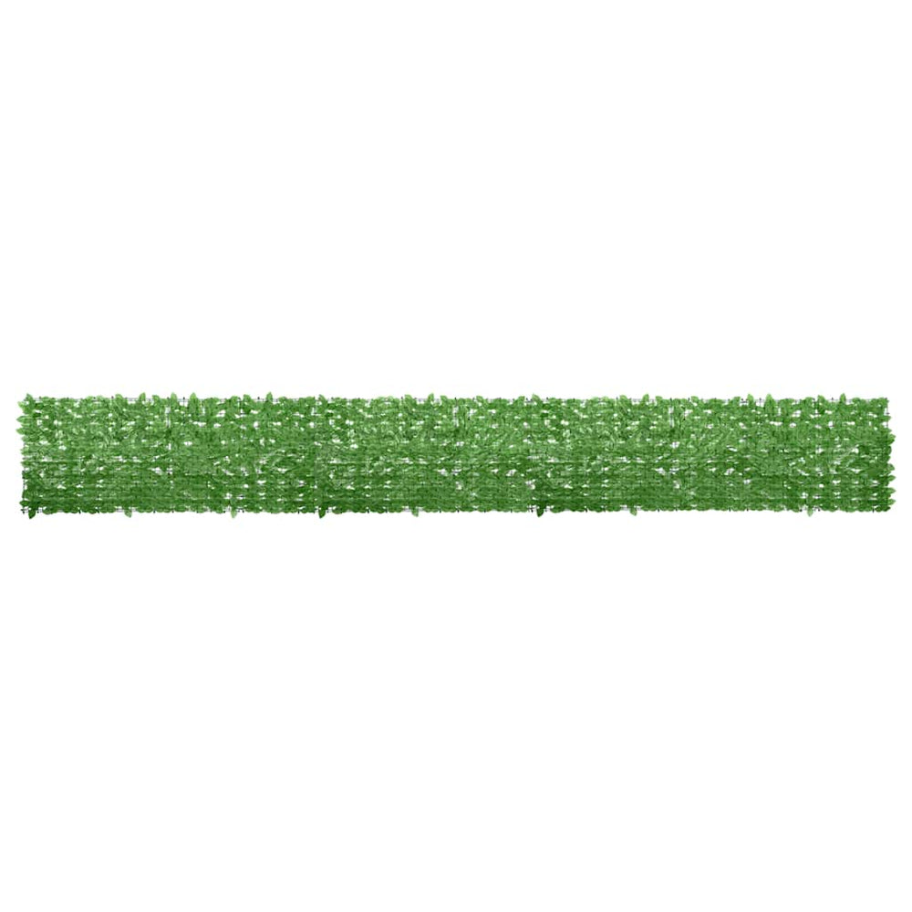 vidaXL Balcony Privacy Screen with Green Leaves 600x75 cm