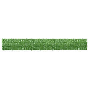 vidaXL Balcony Privacy Screen with Green Leaves 600x75 cm