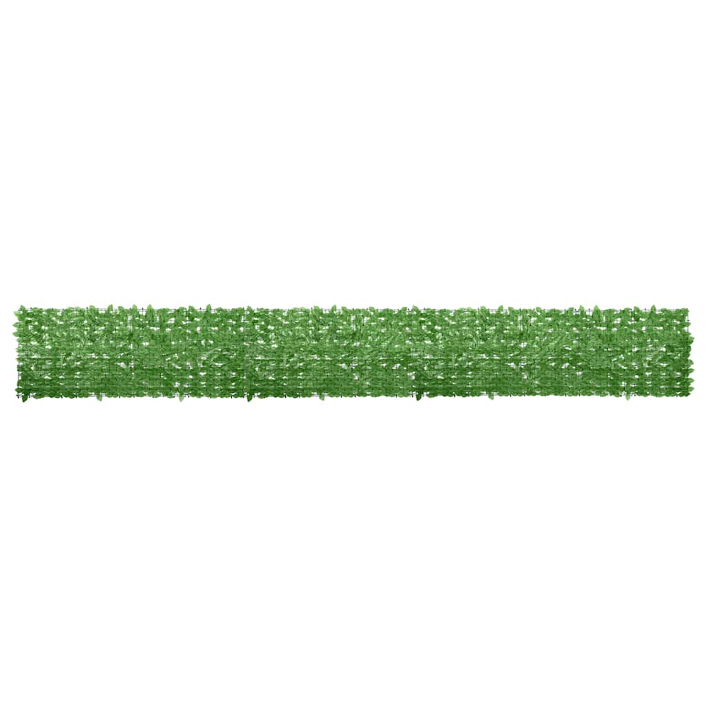 vidaXL Balcony Privacy Screen with Green Leaves 600x75 cm
