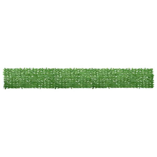 vidaXL Balcony Privacy Screen with Green Leaves 600x75 cm