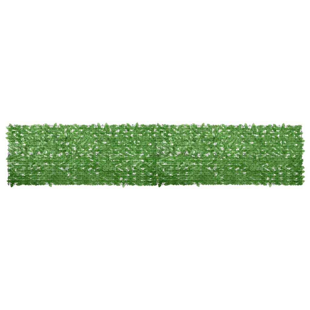 vidaXL Balcony Privacy Screen with Green Leaves 500x100 cm