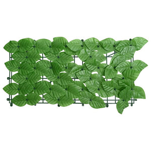 vidaXL Balcony Privacy Screen with Green Leaves 300x150 cm