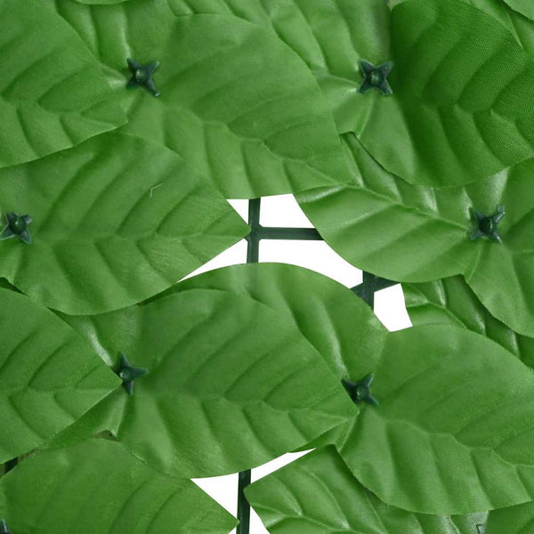 vidaXL Balcony Privacy Screen with Green Leaves 300x150 cm