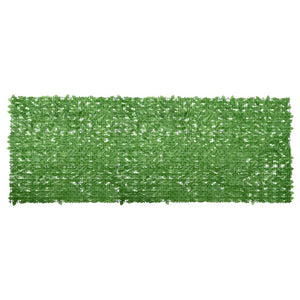 vidaXL Balcony Privacy Screen with Green Leaves 400x150 cm