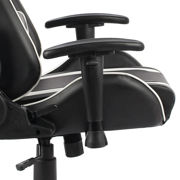 vidaXL Swivel Gaming Chair White PVC