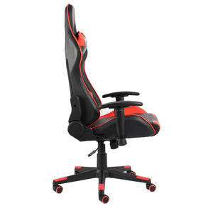 vidaXL Swivel Gaming Chair Red PVC