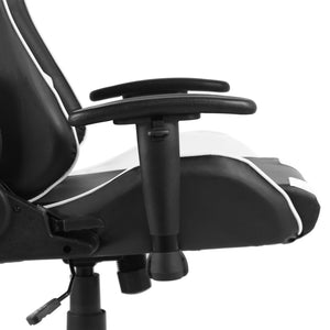 vidaXL Swivel Gaming Chair White PVC