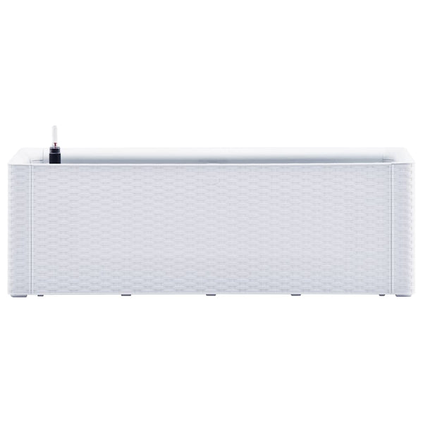 vidaXL Self-Watering Raised Garden Bed White 100x43x33 cm