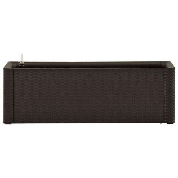 vidaXL Garden Raised Bed with Self-Watering System Mocha 100x43x33 cm