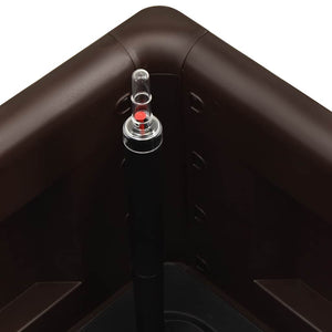 vidaXL Garden Raised Bed with Self-Watering System Mocha 100x43x33 cm