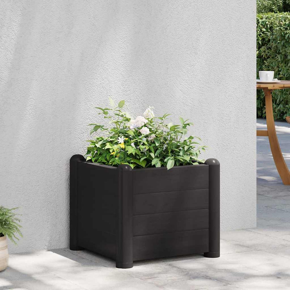 vidaXL Raised Garden Bed PP Anthracite 43x43x35 cm